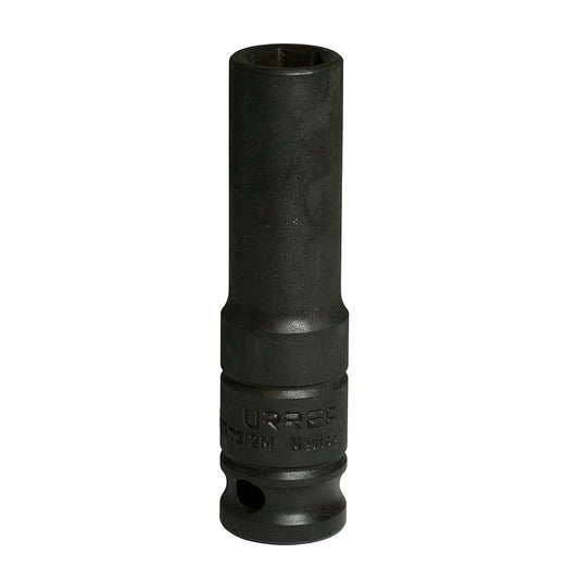 DADO DE IMPACTO LARGO CUADRO DE 1/2", 6 PUNTAS, MÉTRICO, 12 MM U7312M URREA