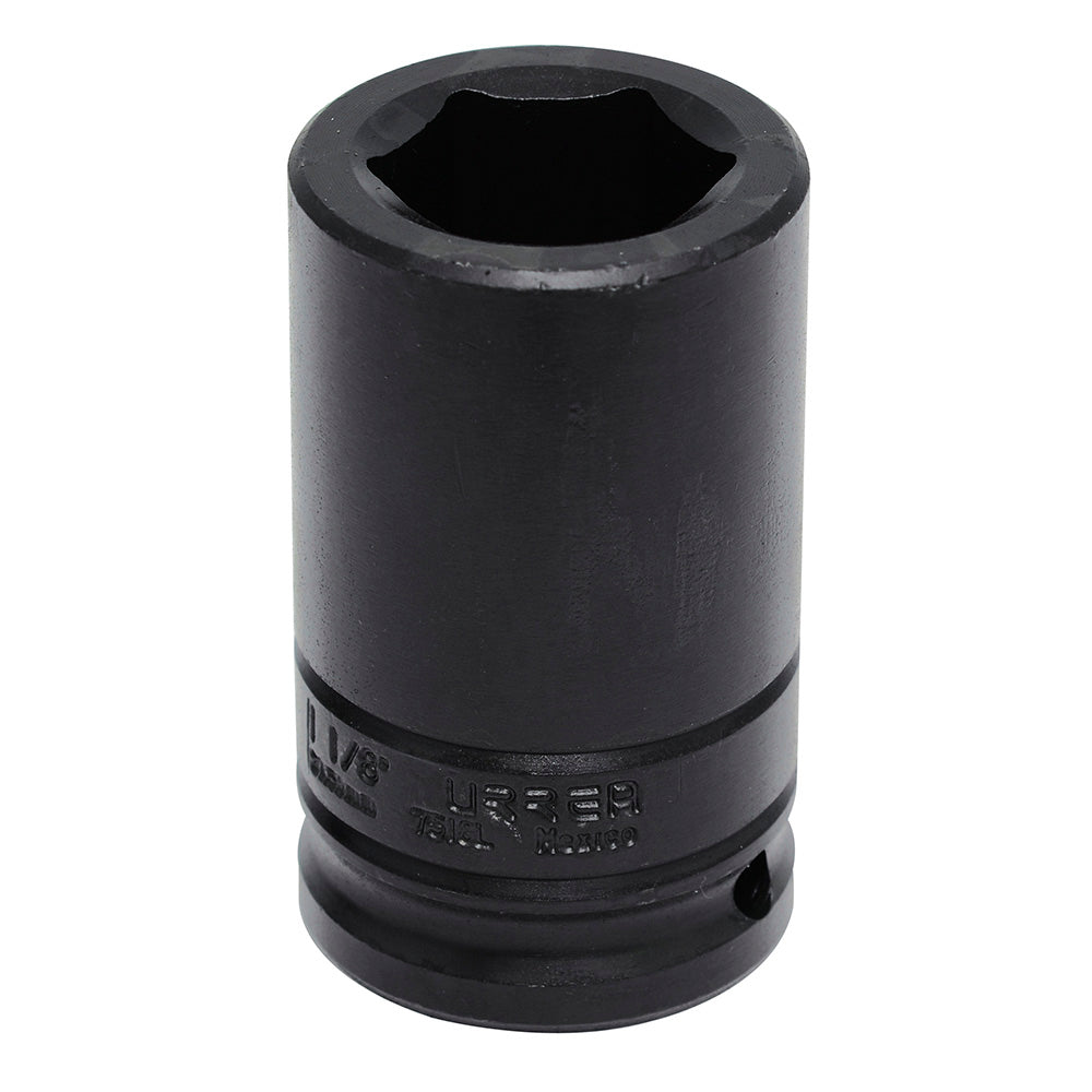DADO DE IMPACTO LARGO CUADRO DE 3/4", 6 PUNTAS, EN PULGADAS, 1-1/8" U7518L URREA