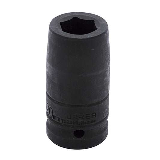 DADO DE IMPACTO LARGO CUADRO DE 3/4", 6 PUNTAS, MÉTRICO, 20 MM U7520ML URREA