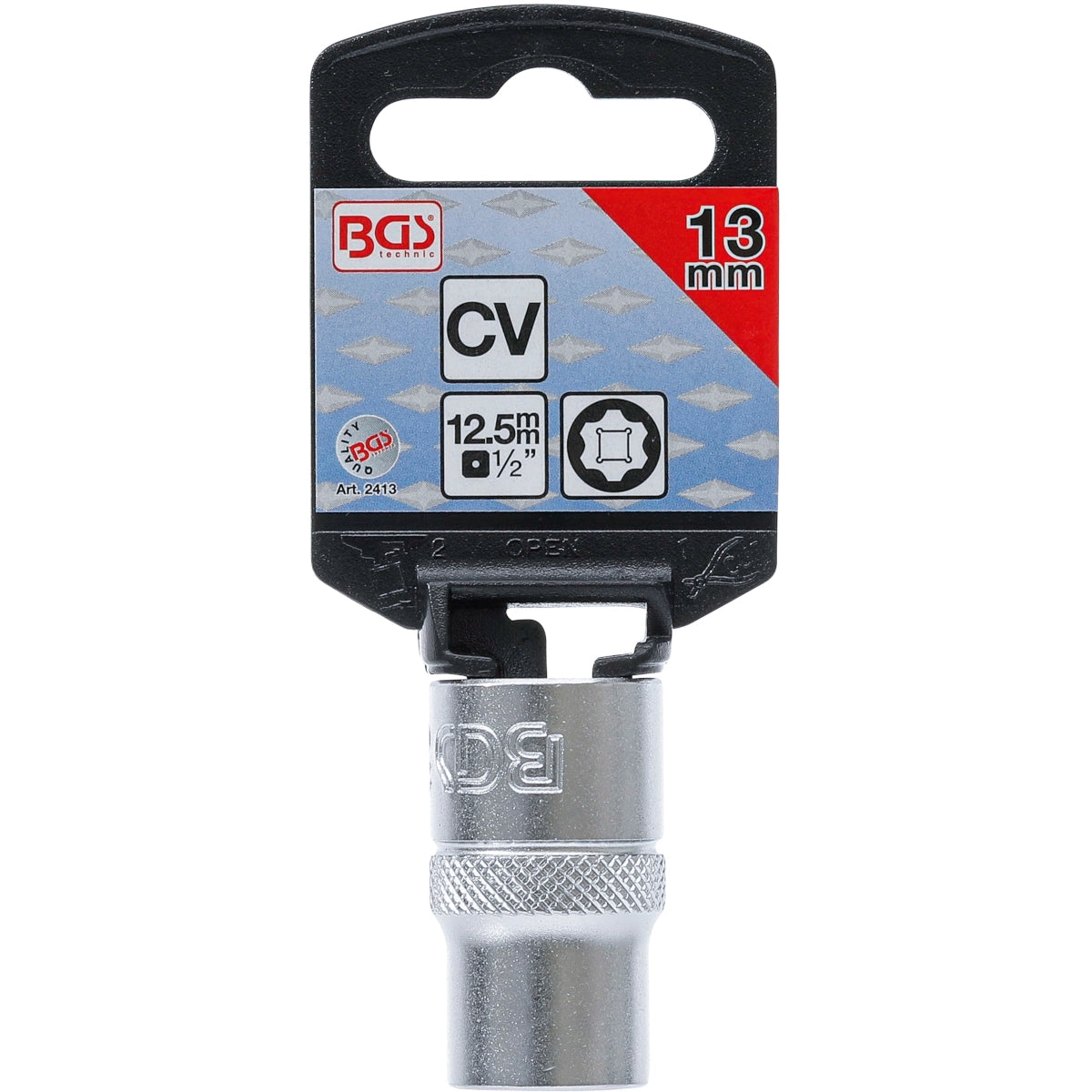 DADO HEX + TORX (SUPER LOCK) 1/2"" 13 MM B2413 BGS