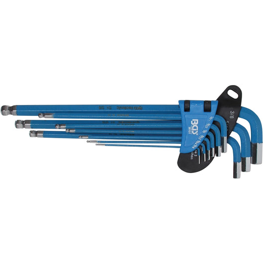 JUEGO 9 PIEZAS DE LLAVES ALLEN CON BOLA STANDARD B35101 BGS