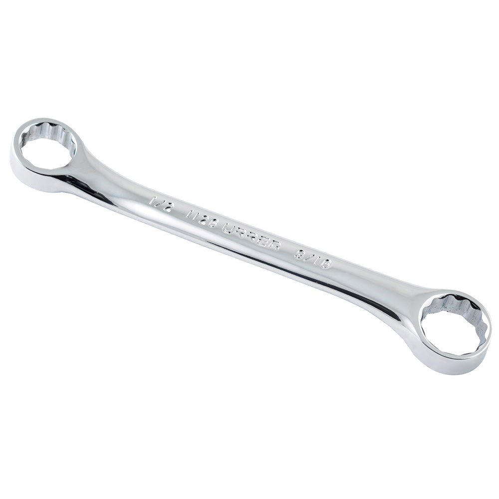 LLAVE DE ESTRÍAS PULIDO ESPEJO DE 15 EN PULGADAS, 12 PUNTAS, 1/2" X 9/16" U1126 URREA