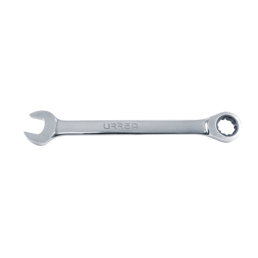 LLAVE COMBINADA PULIDO ESPEJO DE MATRACA EN PULGADAS, 12 PUNTAS, 1-1/8" U1236CM URREA
