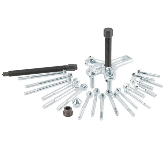 JUEGO DE EXTRACTOR AUTOMOTRIZ DE VOLANTE TIPO C, 25 PIEZAS U4205A URREA