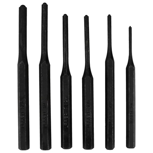 JUEGO DE PUNZONES, BOTADORES RECTOS, 6 PIEZAS U47B URREA