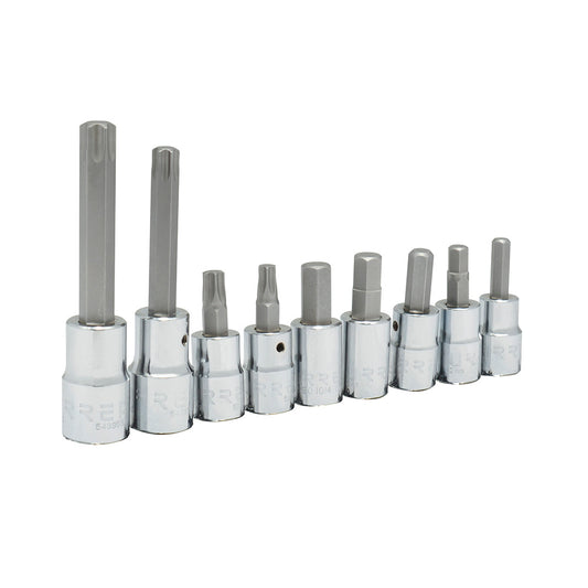 JUEGO DE DADOS COMBINADOS PARA CALIPER DE FRENO, 9 PIEZAS U5254TH URREA