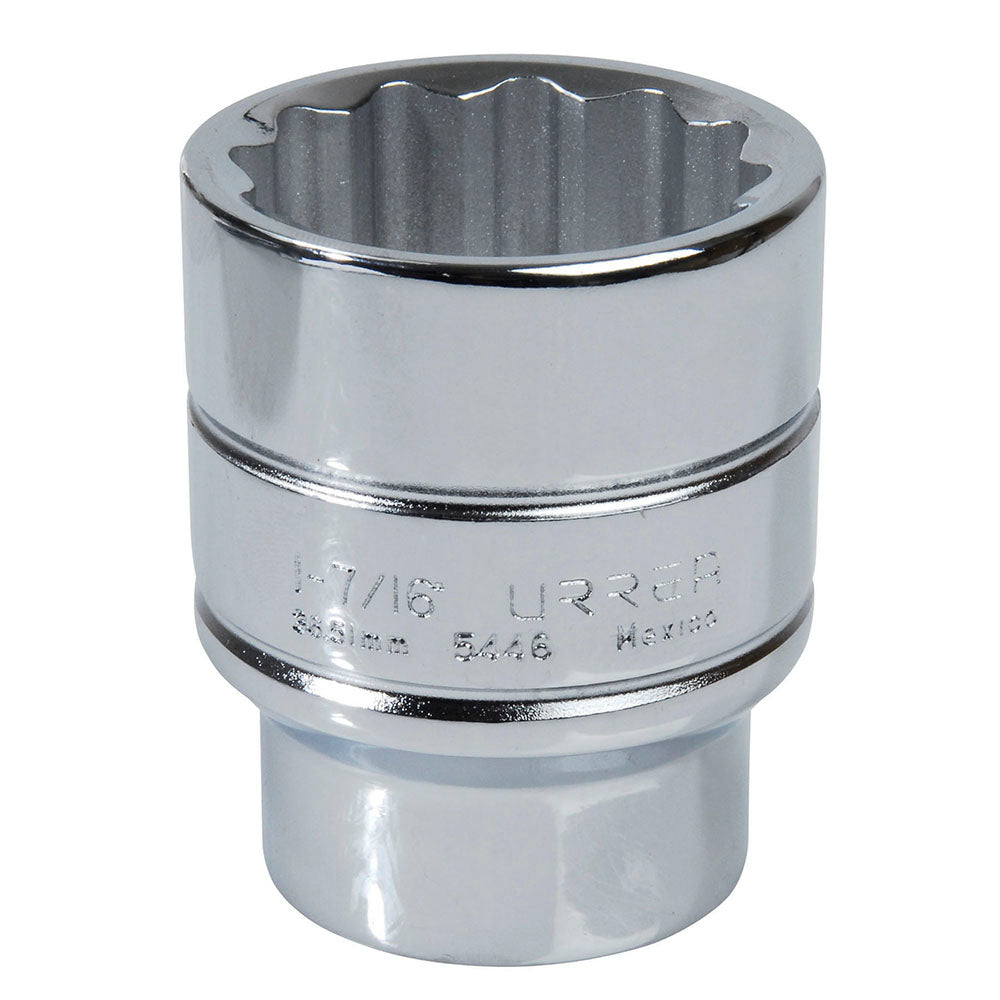 DADO CUADRO DE 1/2", 12 PUNTAS, EN PULGADAS, 1-7/16" U5446 URREA