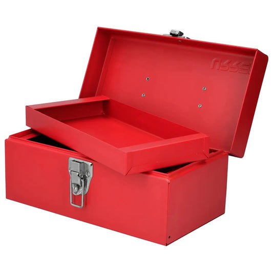 CAJA PORTAHERRAMIENTAS METÁLICA COLOR ROJO 11" X 6" X 5" UD1 URREA