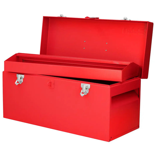 CAJA PORTAHERRAMIENTAS METÁLICA COLOR ROJO 20" X 8" X 9" UD6 URREA