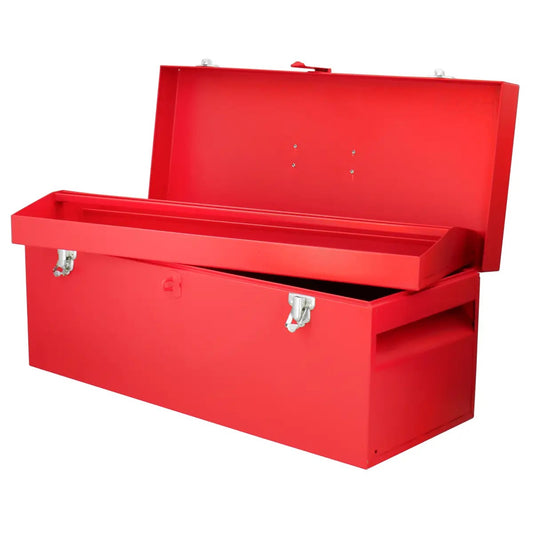 CAJA PORTAHERRAMIENTAS METÁLICA COLOR ROJO 24" X 9" X 9" UD7 URREA