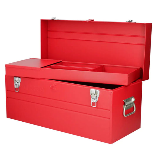 CAJA PORTAHERRAMIENTAS METÁLICA COLOR ROJO 23" X 10" X 11" UD8 URREA