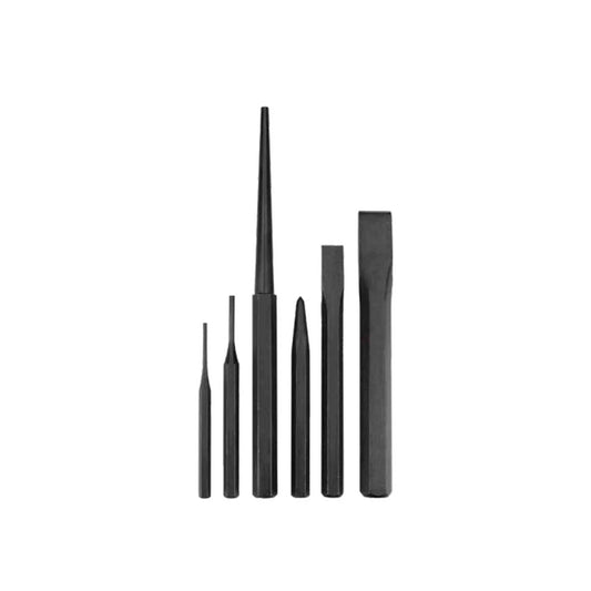 JUEGO DE CINCELES, PUNZONES Y BOTADORES, 6 PIEZAS UNO.9 URREA