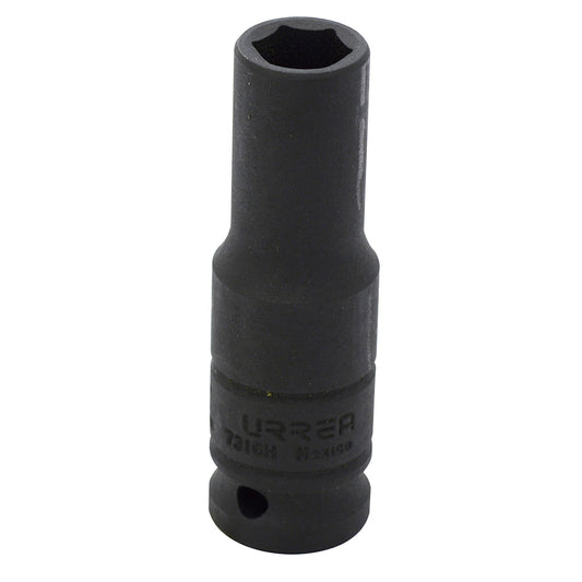 DADO DE IMPACTO LARGO CUADRO DE 1/2", 6 PUNTAS, EN PULGADAS, 1/2" U7316H URREA