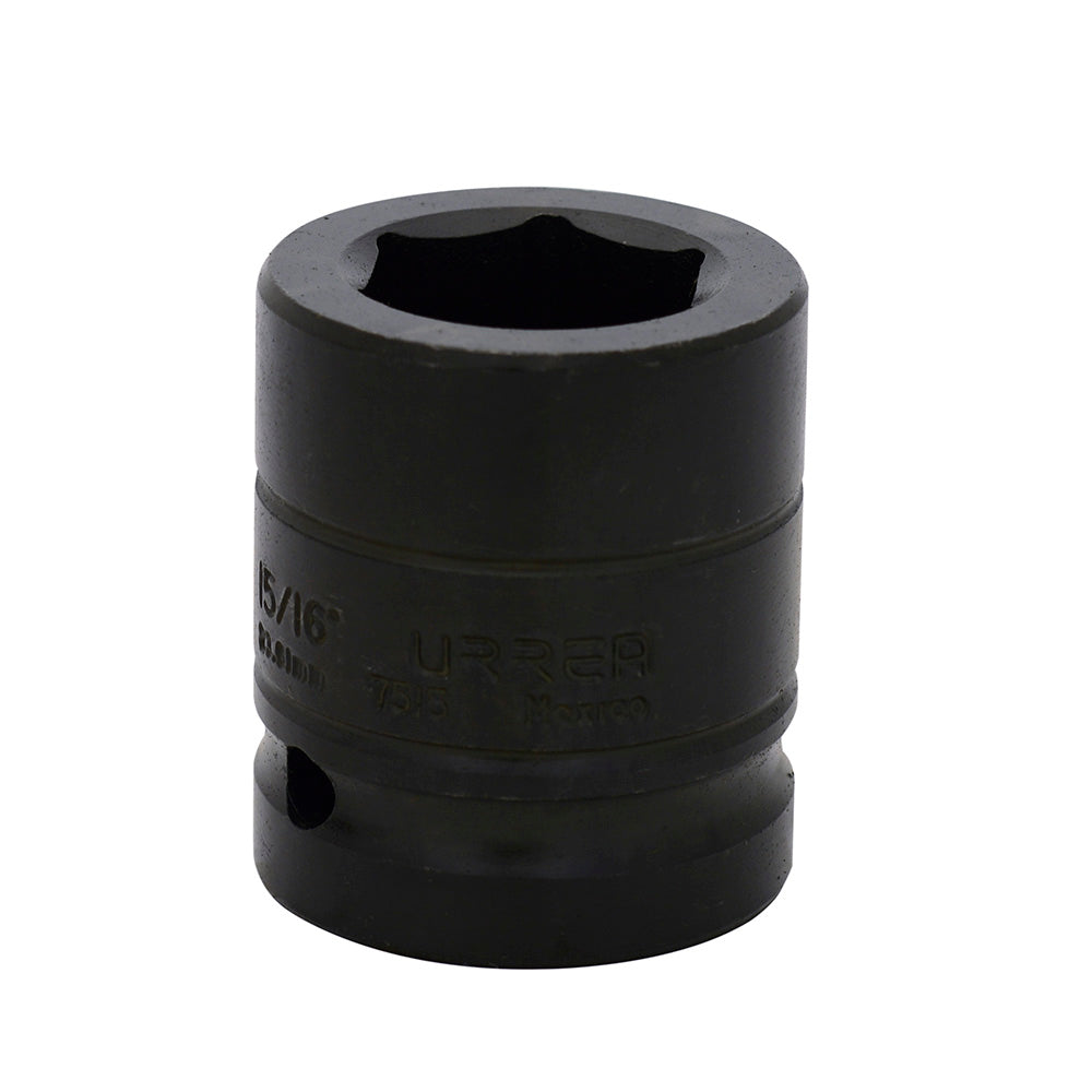 DADO DE IMPACTO CUADRO DE 3/4", 6 PUNTAS, EN PULGADAS, 15/16" U7515 URREA