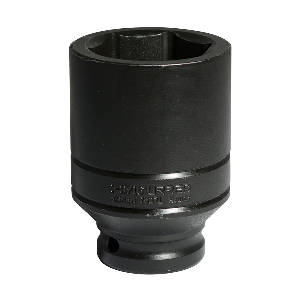 DADO DE IMPACTO LARGO CUADRO DE 3/4", 6 PUNTAS, EN PULGADAS, 1-11/16" U7527L URREA