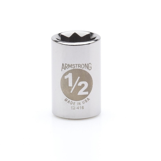 DADO CUADRO DE 1/2 X  1/2 DE 8 PUNTAS A12-416 ARMSTRONG