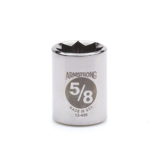 DADO CORTO STD 1/2" DE 5/8 8 PTAS 12-420 ARMSTRONG A12-420 ARMSTRONG