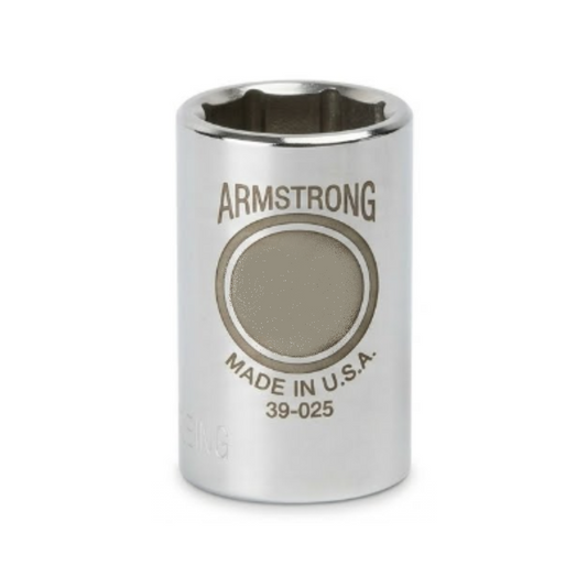 DADO CORTO MM 1/2"" DE 25MM 6 PTAS 39-025ARMSTRONG A39-025 ARMSTRONG