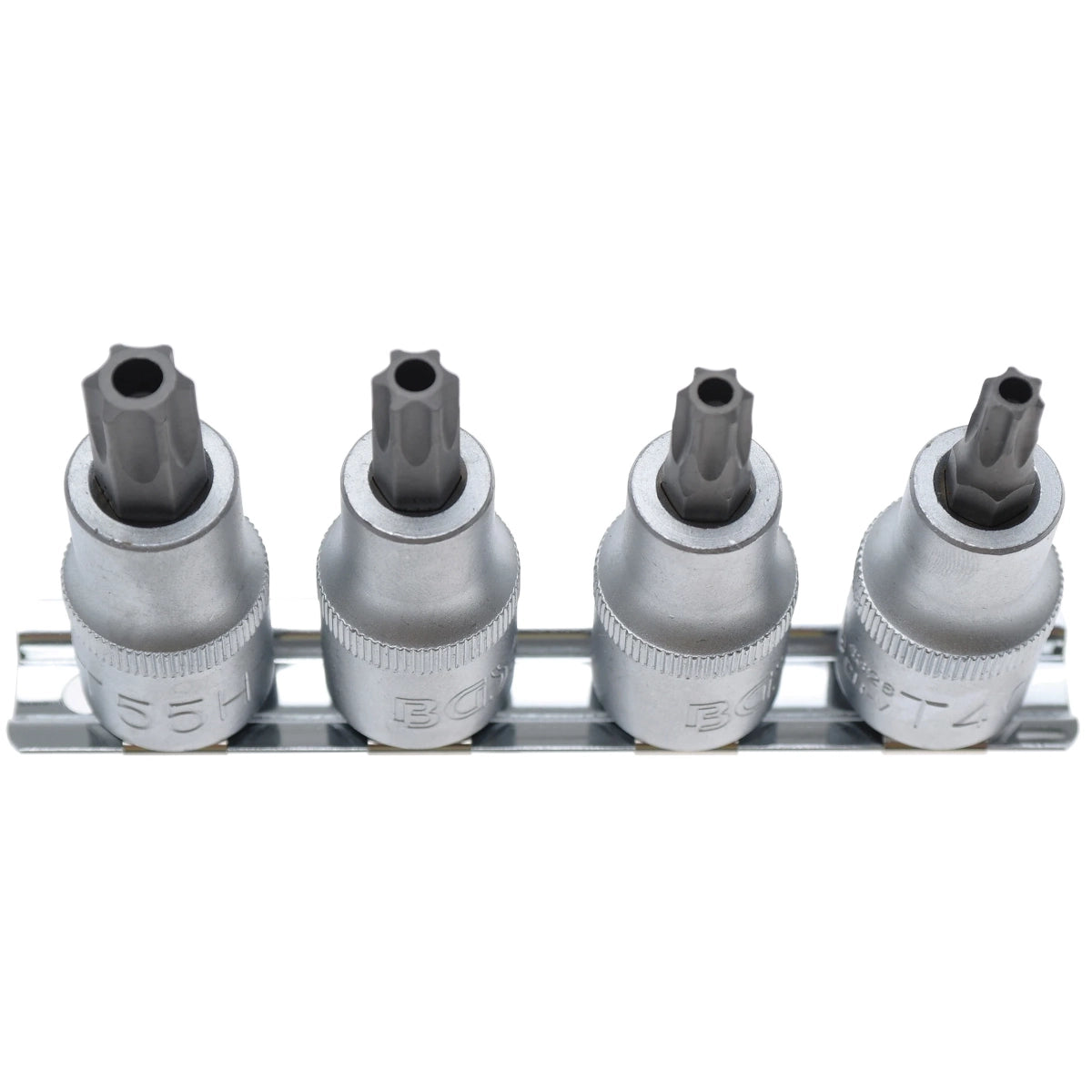 JUEGO DE 4 PIZAS DE DADOS CON PUNTA INVIOLABLES T-STAR (TORX), T40-T55 B8885 BGS