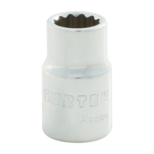 DADO CUADRO DE 3/8", 12 PUNTAS, EN PULGADAS, 7/16" UF5114 SURTEK