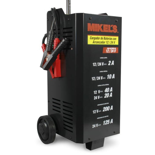 CARGADOR PARA BATERÍAS 12/24 V CON ARRANCADOR MCBAP-1224 MIKELS