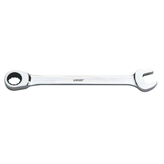 LLAVE COMBINADA PULIDO ESPEJO DE MATRACA EN PULGADAS, 12 PUNTAS, 1/2" U1216CM URREA