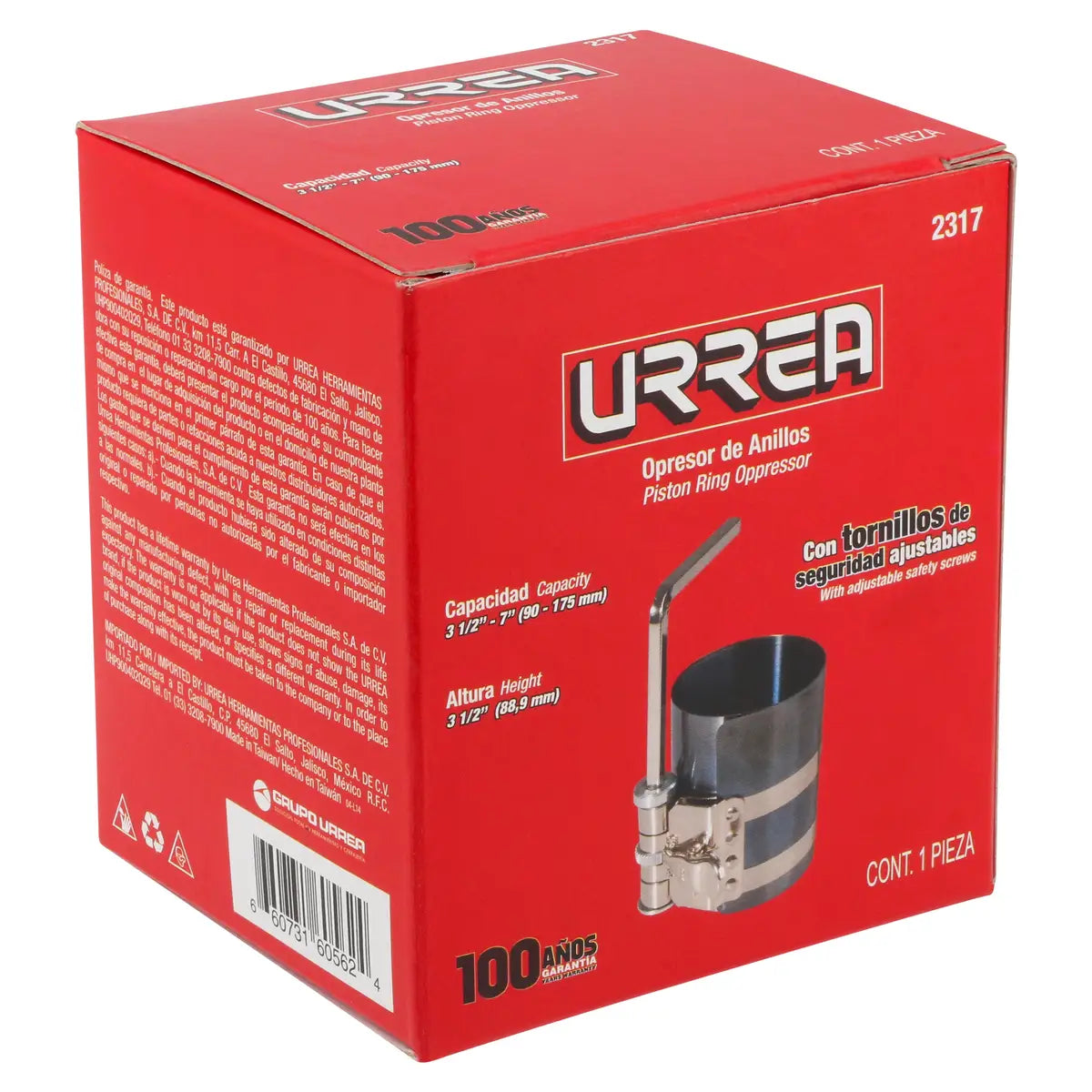 OPRESOR DE ANILLOS 3-1/2" A 7" U2317 URREA