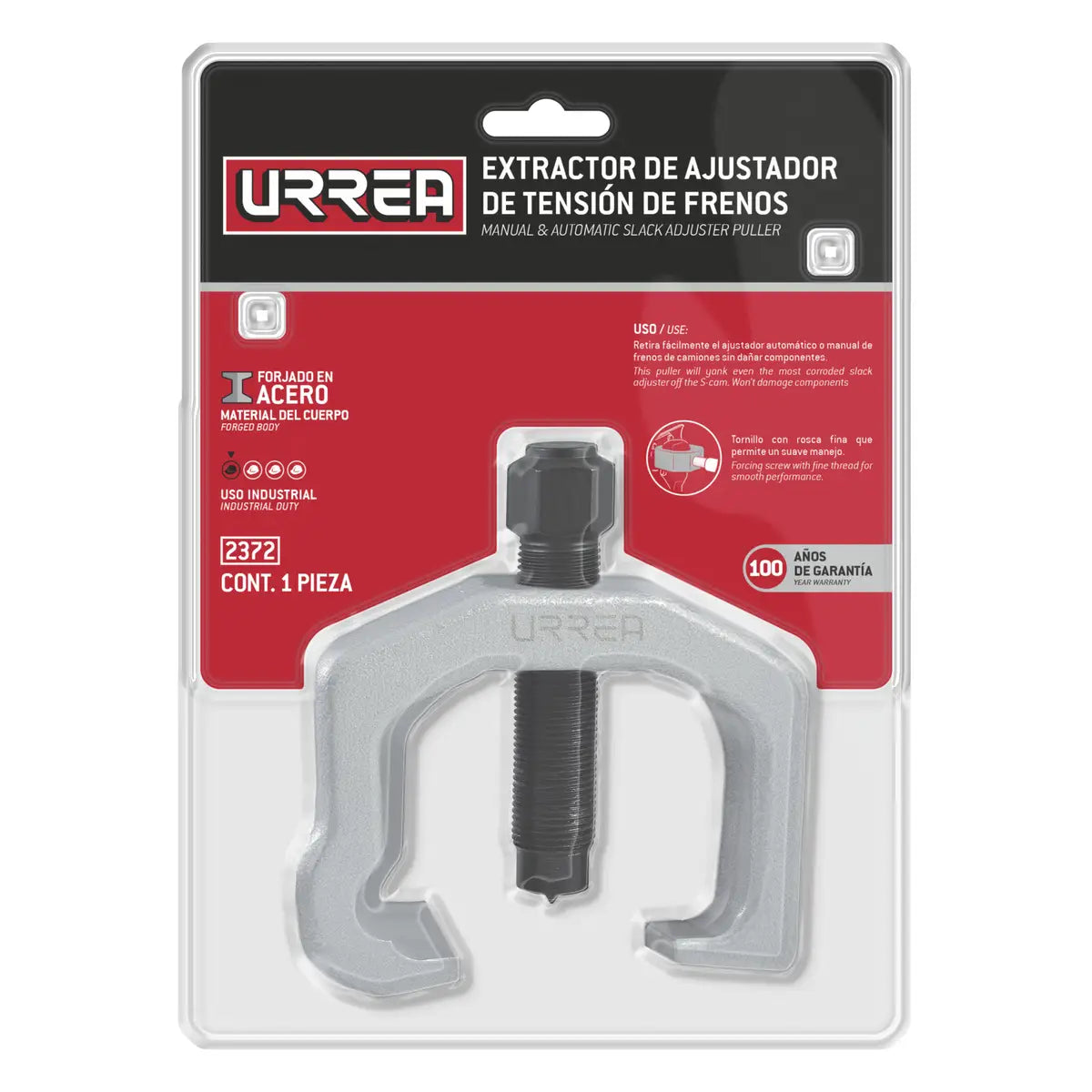 EXTRACTOR DE AJUSTADOR DE TENSIÓN PARA FRENOS DE CAMIÓN U2372 URREA