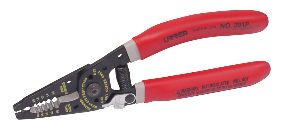 PINZA PELACABLE CON MANGO AIR CUSHION 10-20 AWG DE 7-1/4" ERGONÓMICA U291P URREA