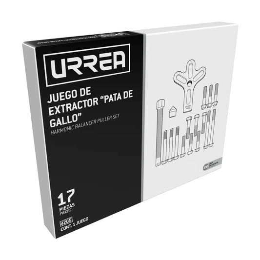 JUEGO DE EXTRACTOR AUTOMOTRIZ DE VOLANTE TIPO C, 17 PIEZAS U4205 URREA