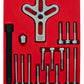 JUEGO DE EXTRACTOR AUTOMOTRIZ DE VOLANTE TIPO C, 17 PIEZAS U4205 URREA