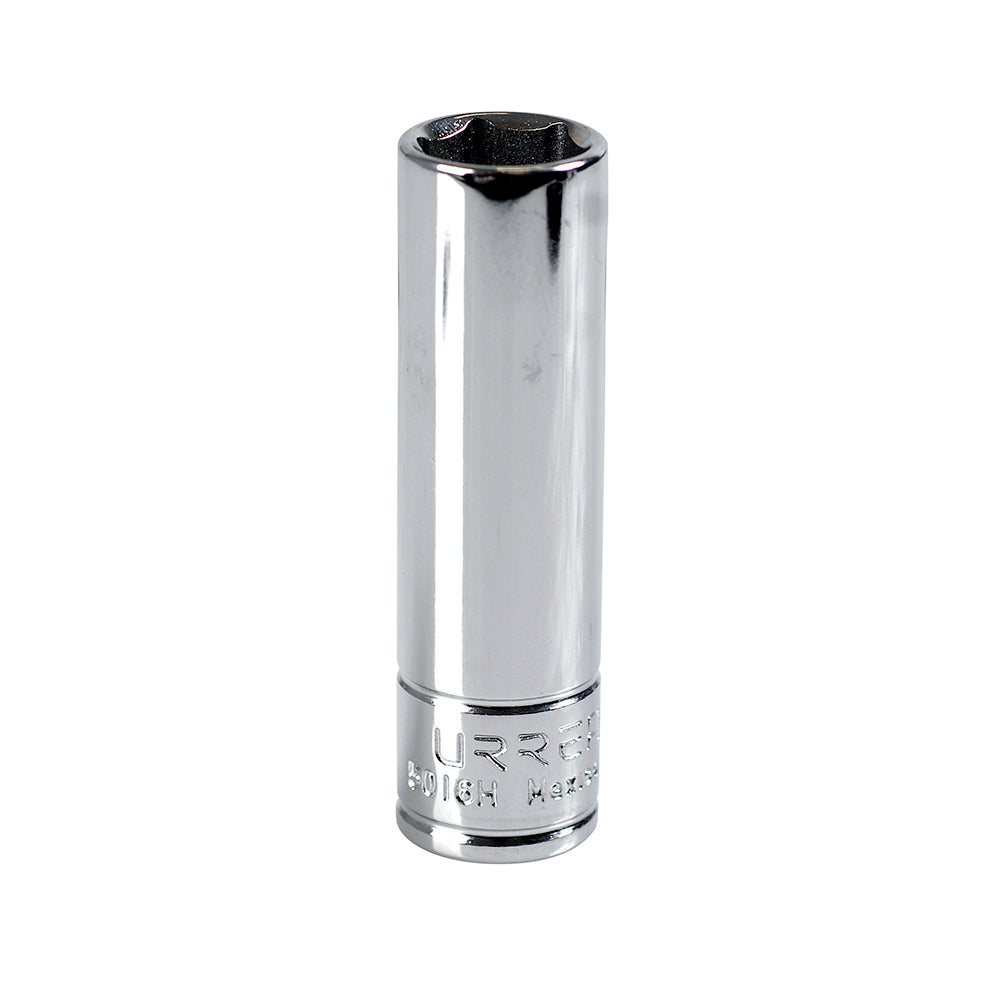 DADO LARGO CUADRO DE 3/8", 6 PUNTAS, EN PULGADAS, 1/2" U5016H URREA