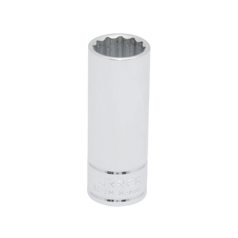 DADO LARGO CUADRO DE 3/8", 12 PUNTAS, MÉTRICO, 17 MM U5017M URREA