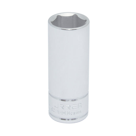 DADO LARGO CUADRO DE 3/8", 6 PUNTAS, MÉTRICO, 18 MM U5018HM URREA