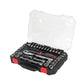 JUEGO DE DADOS Y ACCESORIOS CUADRO DE 3/8" COMBINADO, 47 PIEZAS U5201CD URREA