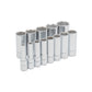 JUEGO DE DADOS LARGOS CUADRO DE 3/8", EN PULGADAS 6 PUNTAS EN RIEL, 13 PIEZAS U52114 URREA