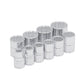 JUEGO DE DADOS CUADRO DE 3/8", 12 PUNTAS, EN PULGADAS EN RIEL, 10 PIEZAS U52118 URREA