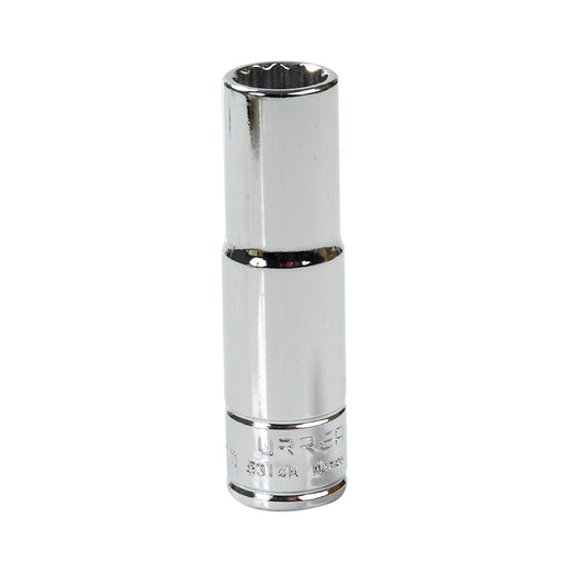DADO LARGO CUADRO DE 1/2", 12 PUNTAS, MÉTRICO, 14 MM U5314M URREA