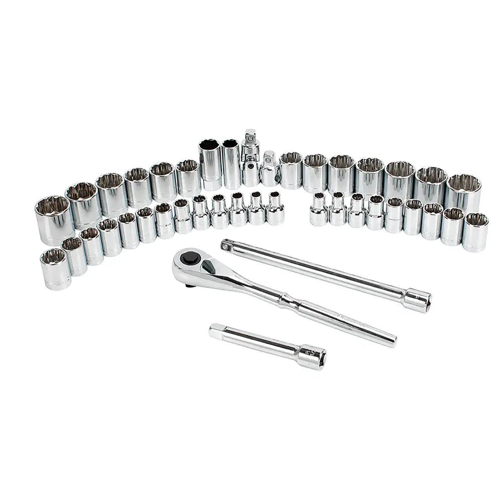 JUEGO DE DADOS Y ACCESORIOS CUADRO DE 1/2" COMBINADO, 42 PIEZAS U5400CB URREA