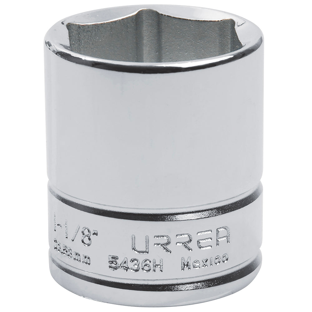 DADO CUADRO DE 1/2", 6 PUNTAS, EN PULGADAS, 1-1/8" U5436H URREA