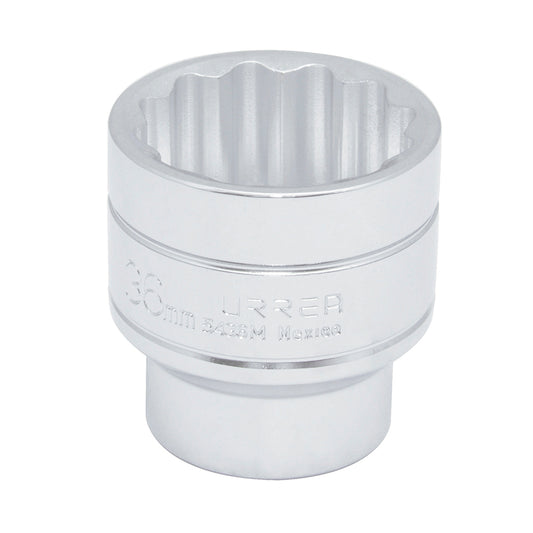 DADO CUADRO DE 1/2", 12 PUNTAS, MÉTRICO, 36 MM U5436M URREA