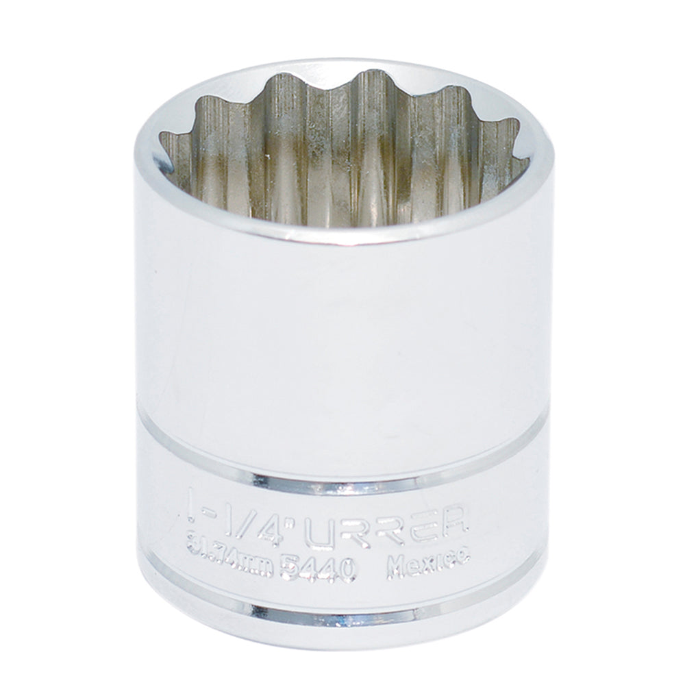 DADO CUADRO DE 1/2", 12 PUNTAS, EN PULGADAS, 1-1/4" U5440 URREA