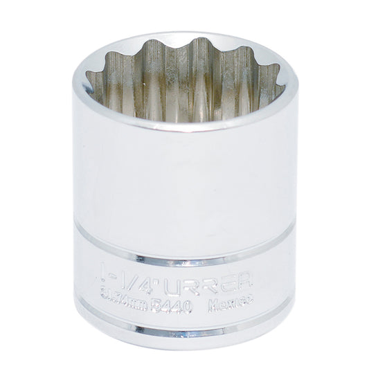 DADO CUADRO DE 1/2", 12 PUNTAS, EN PULGADAS, 1-1/4" U5440 URREA