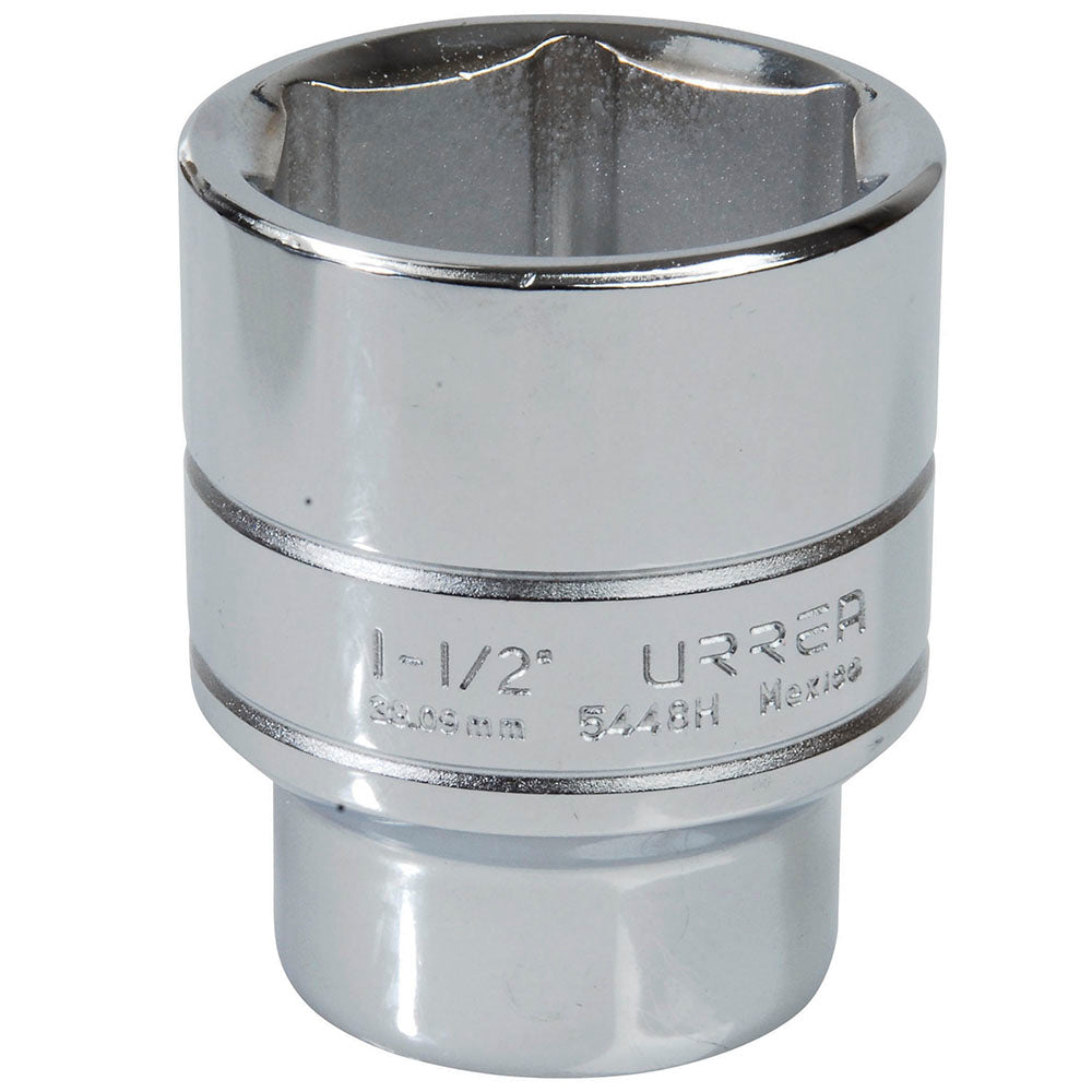 DADO CUADRO DE 1/2", 6 PUNTAS, EN PULGADAS, 1-1/2" U5448H URREA