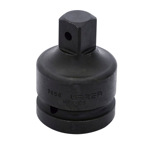 ADAPTADOR CON BARRENO PASADO PARA DADO DE IMPACTO CUADRO DE 1" HEMBRA A 3/4" MACHO U7656 URREA