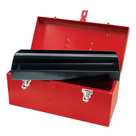 CAJA PORTAHERRAMIENTAS METÁLICA COLOR ROJO 16" X 7" X 7" UD3 URREA