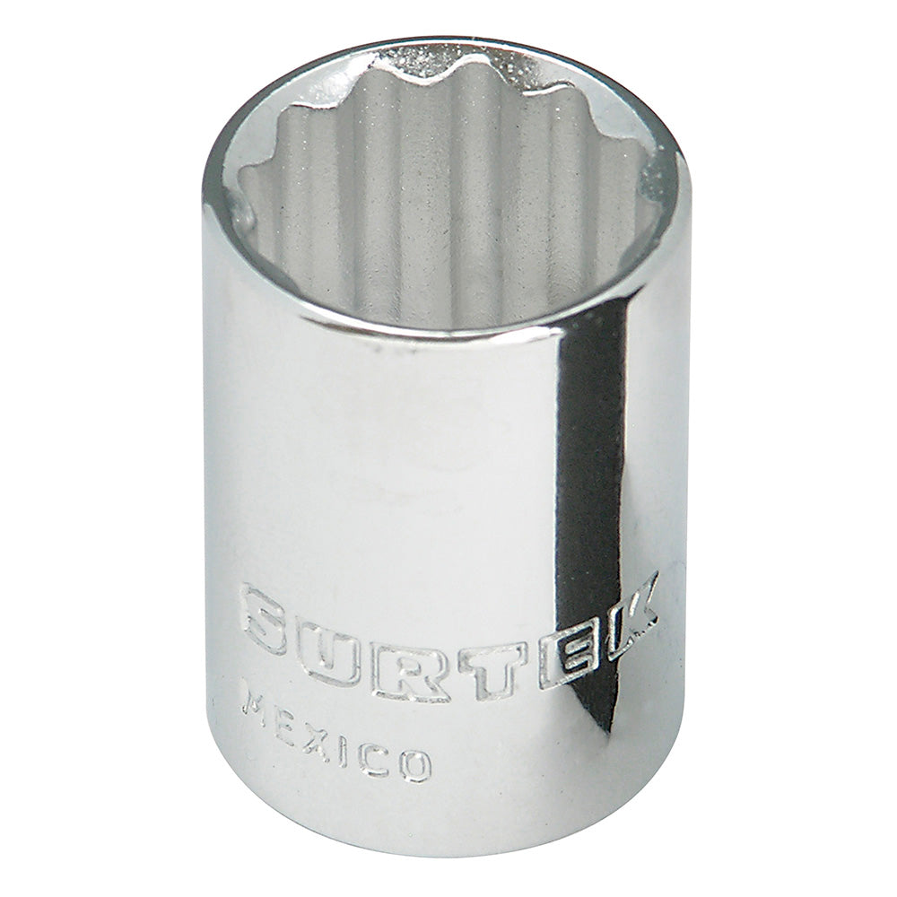 DADO CUADRO DE 3/8", 12 PUNTAS, EN PULGADAS, 11/16" UF5122 SURTEK