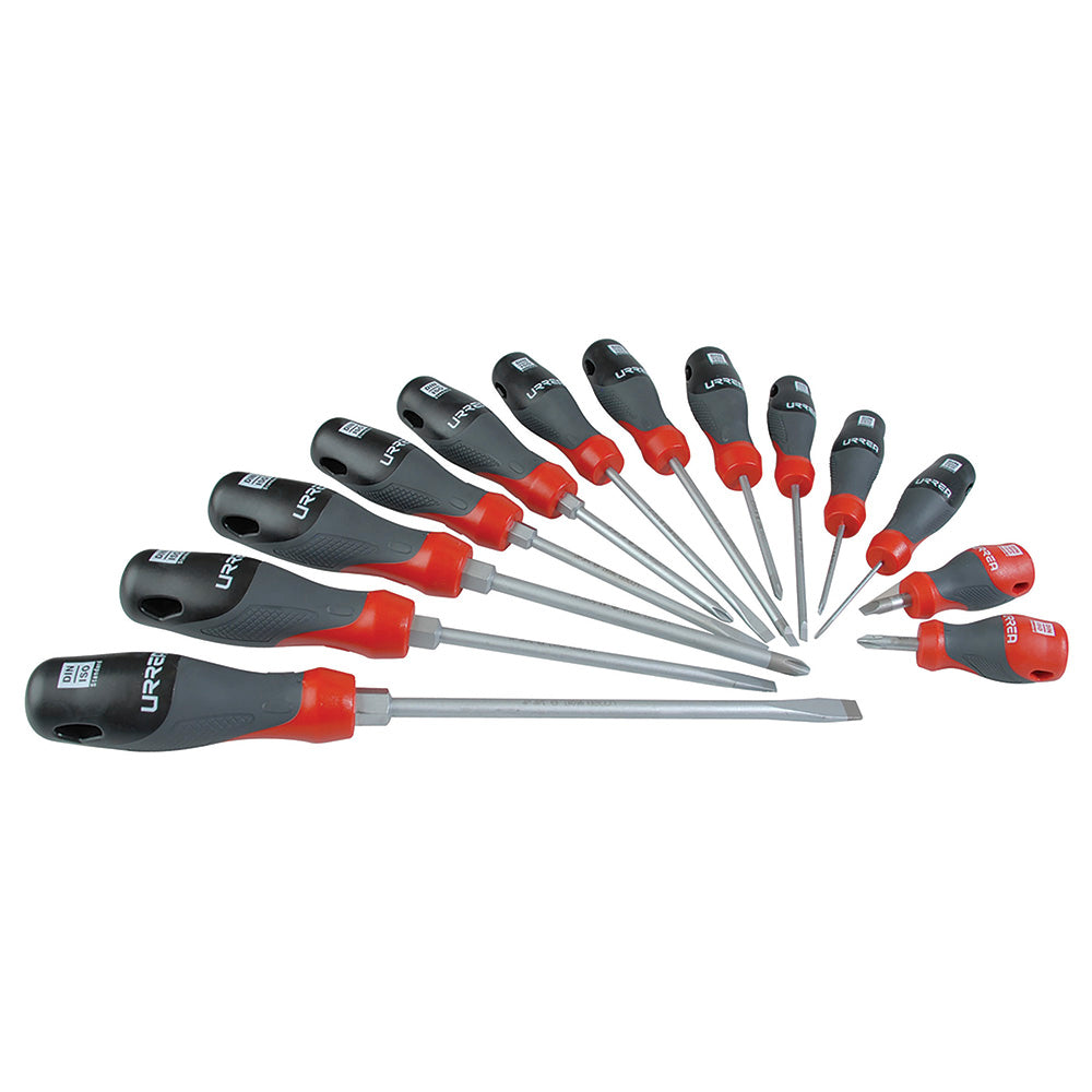 JUEGO DE DESTORNILLADORES CON MANGO TRIMATERIAL, COMBINADOS, 13 PIEZAS UJCDT13 URREA