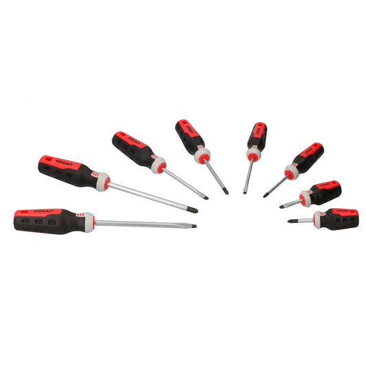 JUEGO DE DESTORNILLADORES CON MANGO TRIMATERIAL COMBINADOS, 8 PIEZAS UJDT8 URREA